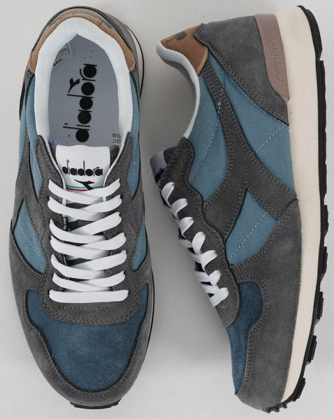 Diadora Camaro Suede Trainer Blue Mirage