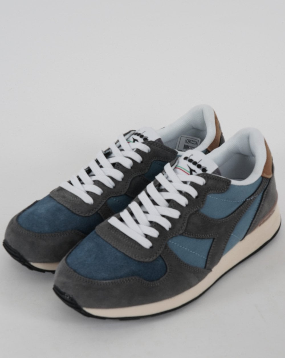 Diadora Camaro Suede Trainer Blue Mirage