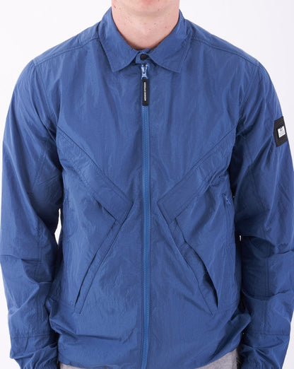 Weekend Offender Arrow Overshirt Petrol Blue