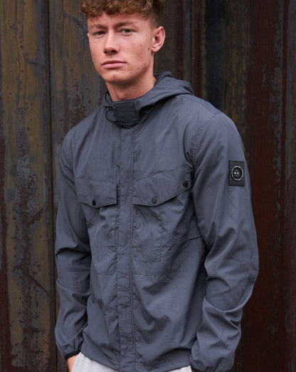Marshall Artist Exolite Hooded Overshirt Charcoal