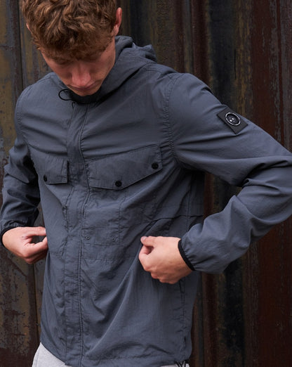 Marshall Artist Exolite Hooded Overshirt Charcoal
