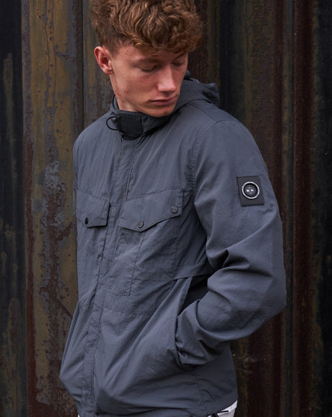 Marshall Artist Exolite Hooded Overshirt Charcoal