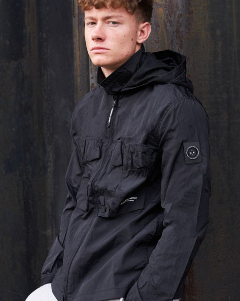 Marshall Artist Detachable Hooded Overshirt Black