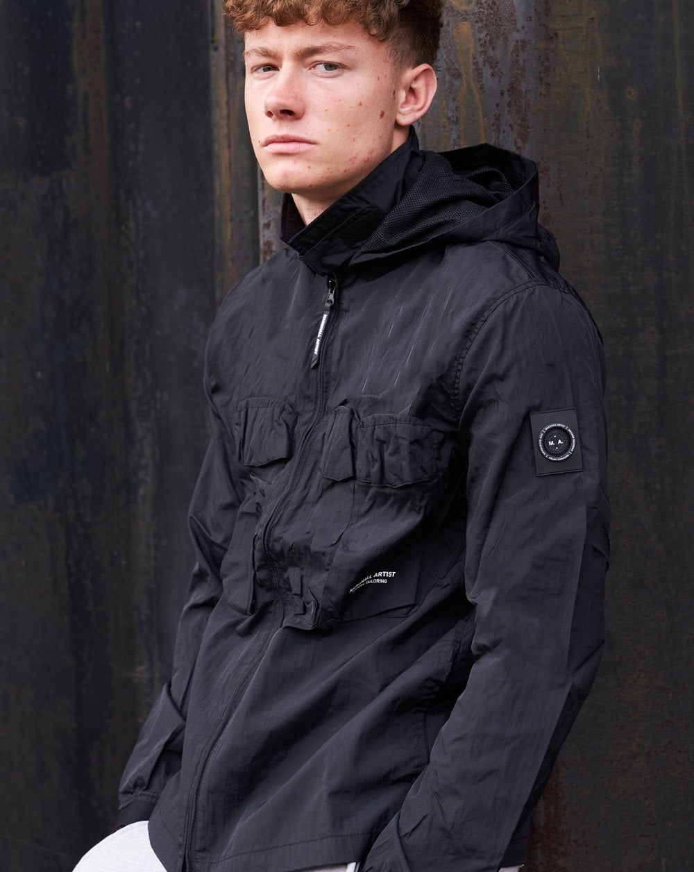 Marshall Artist Detachable Hooded Overshirt Black