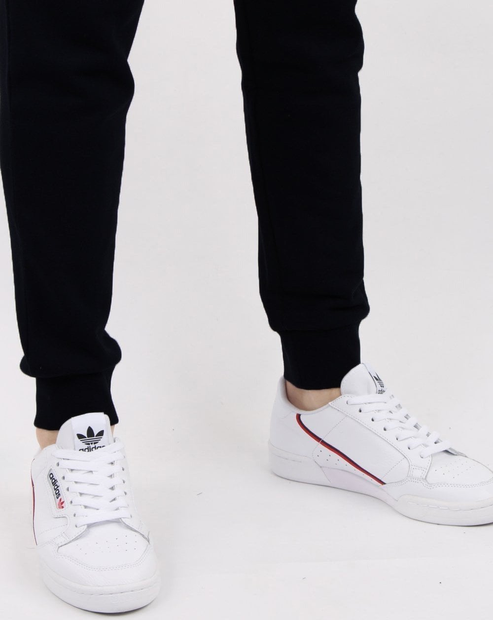 Lacoste Slim Cuffed Fleece Track Pant Black