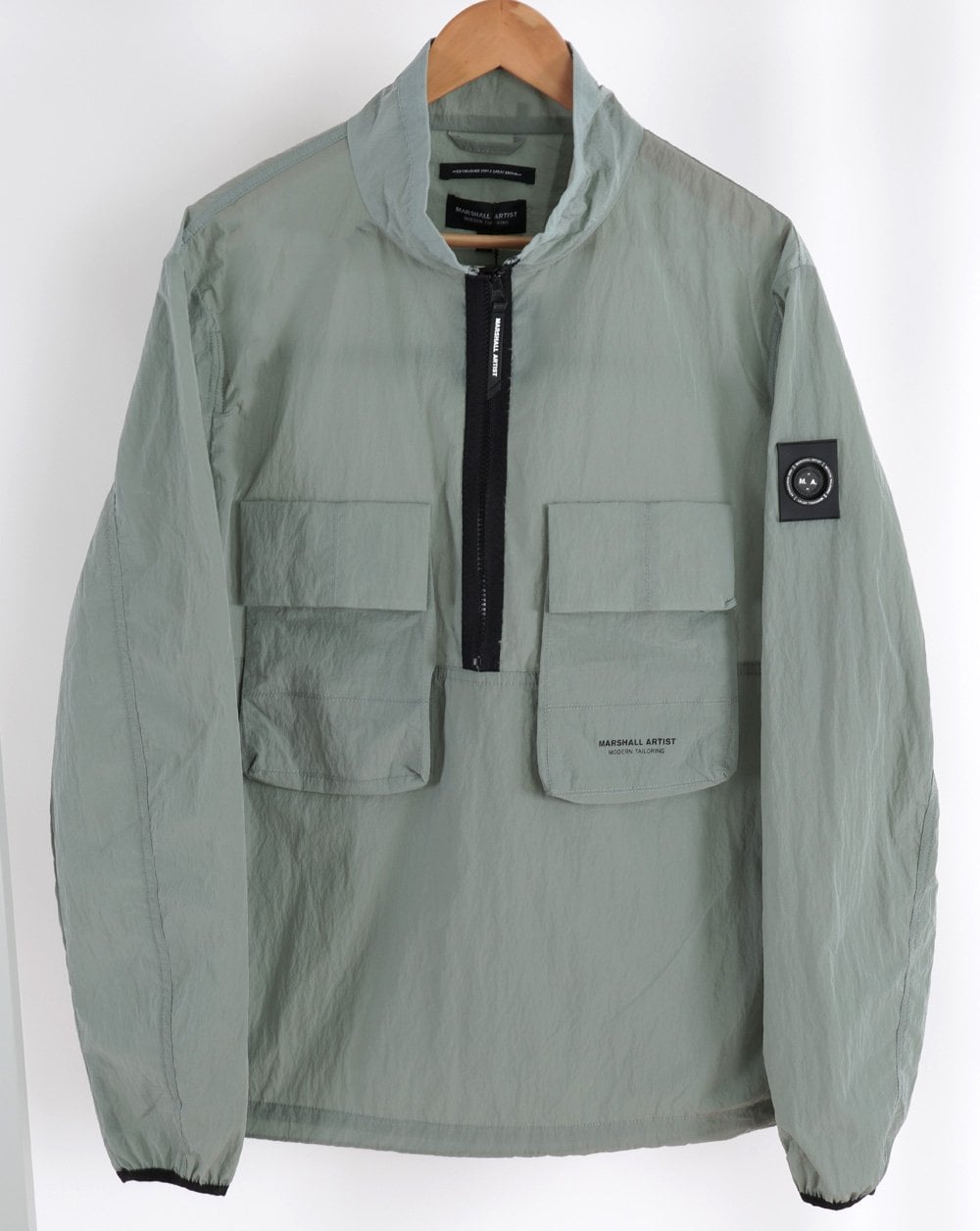 Marshall Artist Half Zip Overshirt Putty