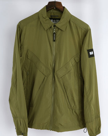 Weekend Offender Arrow Overshirt - Olive Green