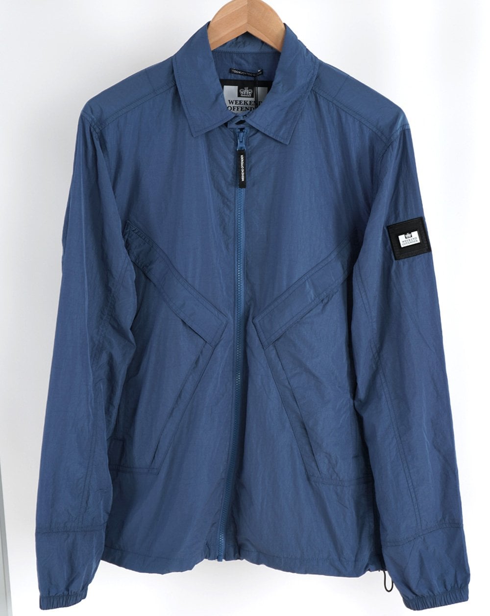 Weekend Offender Arrow Overshirt Petrol Blue