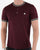 Pretty Green Marriot Henley T-shirt Burgundy