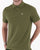 Barbour Tartan Pique Polo Shirt Mid Olive