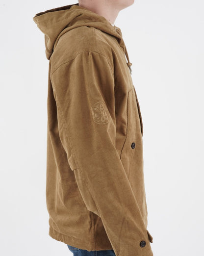 Pretty Green Insignia Cord Smock Tan