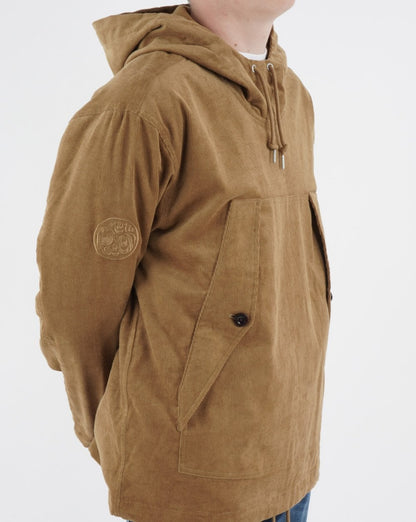 Pretty Green Insignia Cord Smock Tan