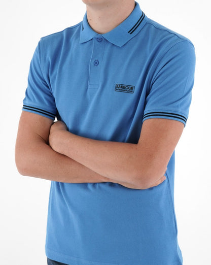 Barbour International Essential Tipped Polo Ultra Blue