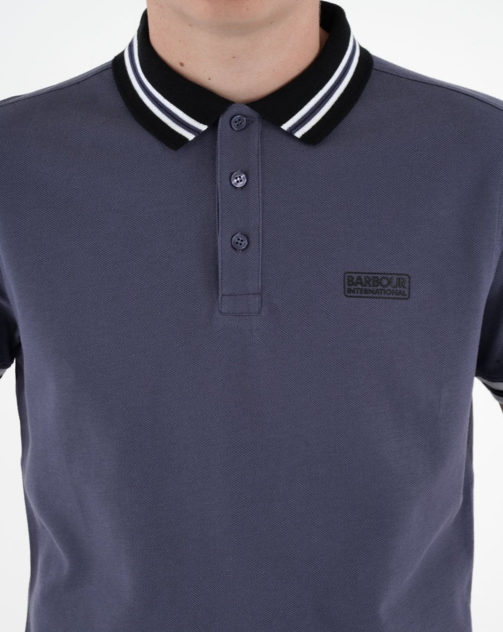 Barbour International Noble Polo Shirt Slate Blue