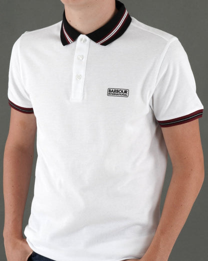 Barbour International Noble Polo Shirt White