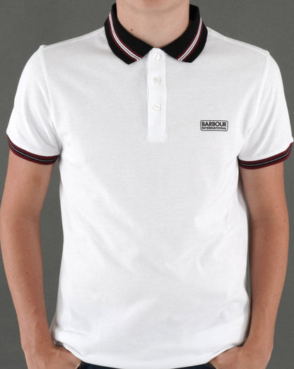 Barbour International Noble Polo Shirt White