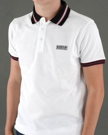 Barbour International Noble Polo Shirt White