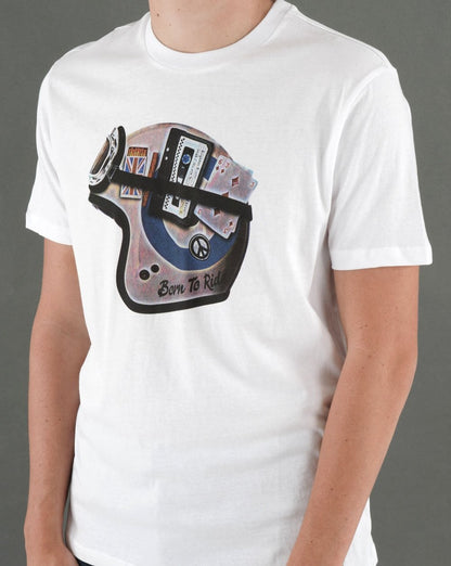 Ben Sherman Mod Helmet T-shirt White