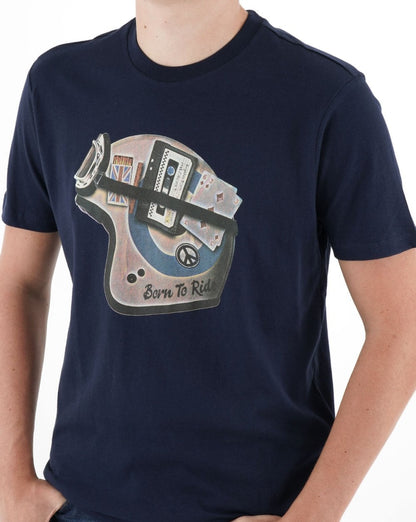 Ben Sherman Mod Helmet T-shirt Navy