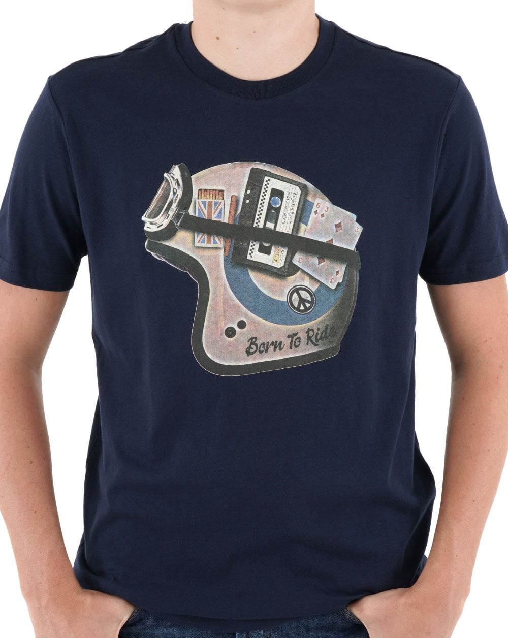 Ben Sherman Mod Helmet T-shirt Navy