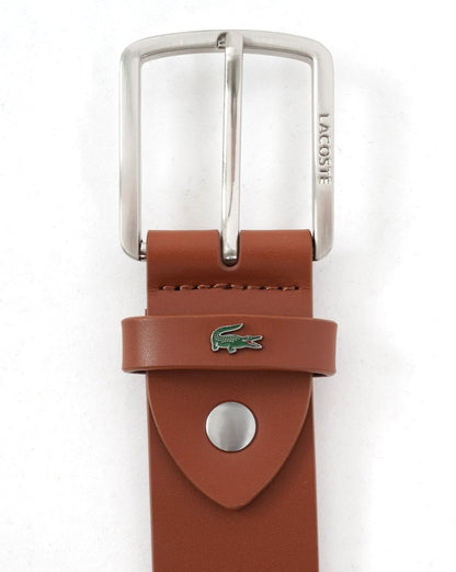 Lacoste Leather Belt Camel