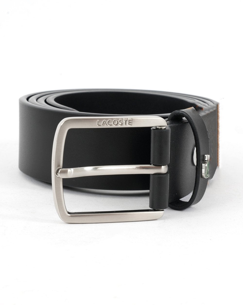 Lacoste Leather Belt Black