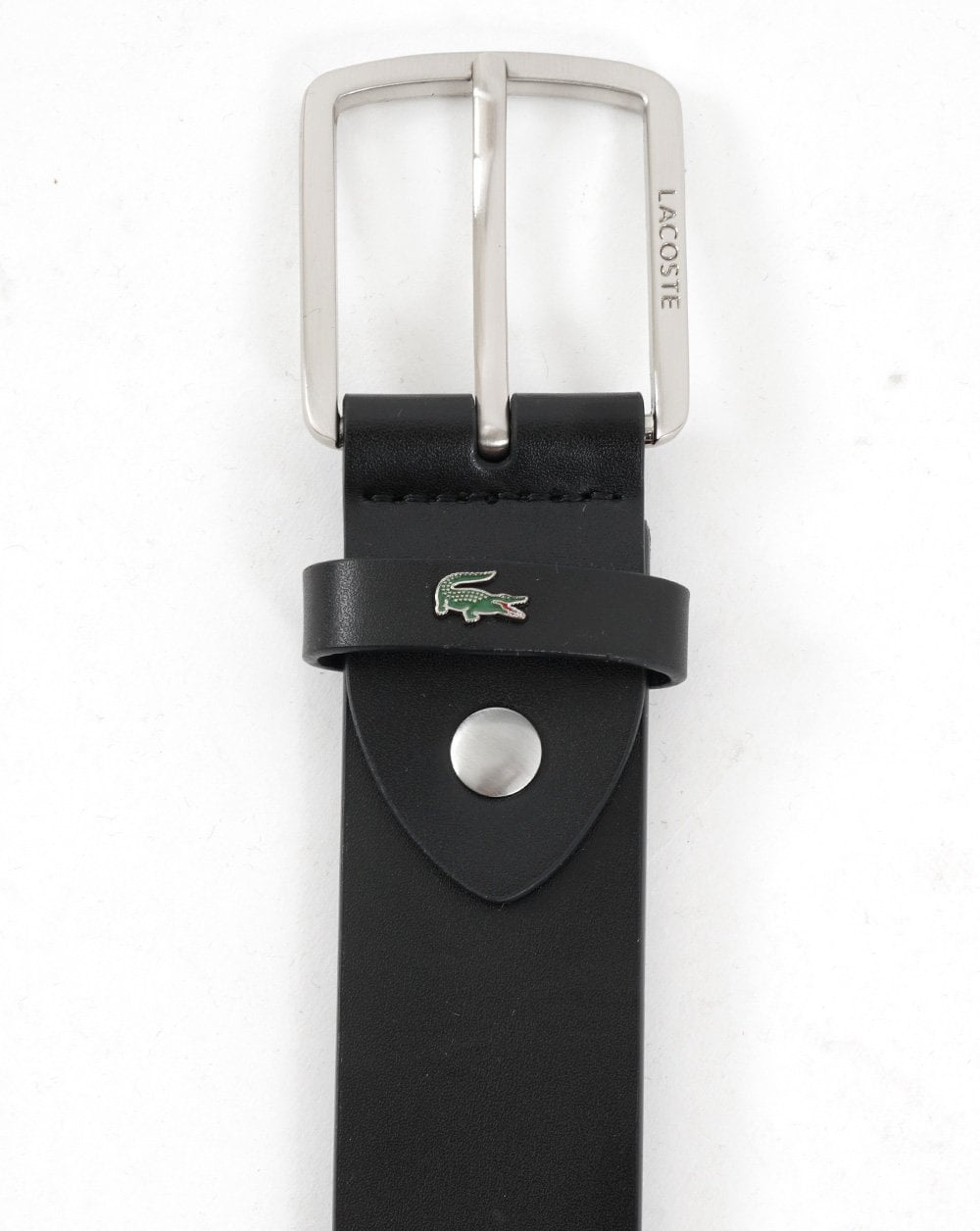 Lacoste Leather Belt Black