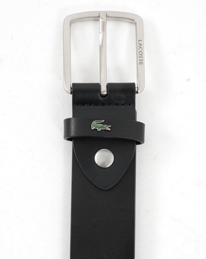 Lacoste Leather Belt Black