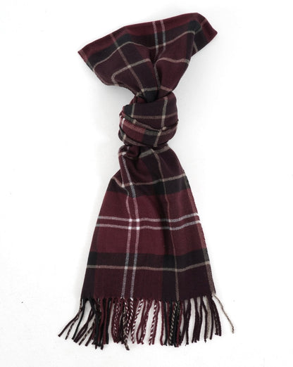 Barbour Galingale Tartan Scarf Burgundy