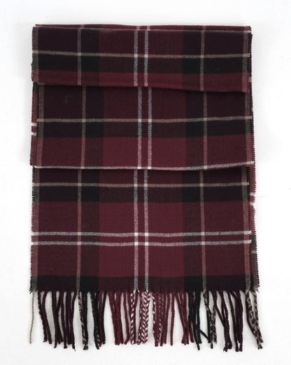 Barbour Galingale Tartan Scarf Burgundy