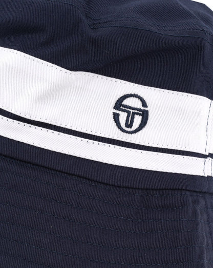 Sergio Tacchini Newsford Bucket Hat Navy/White