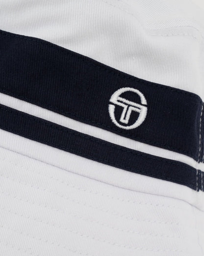 Sergio Tacchini Newsford Bucket Hat White/Navy