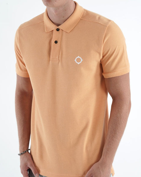 MA.STRUM Pique Polo Orange