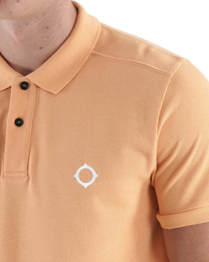 MA.STRUM Pique Polo Orange