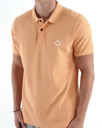 MA.STRUM Pique Polo Orange
