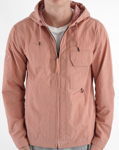 Pretty Green Stratford Hooded Overshirt Pink