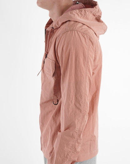 Pretty Green Stratford Hooded Overshirt Pink