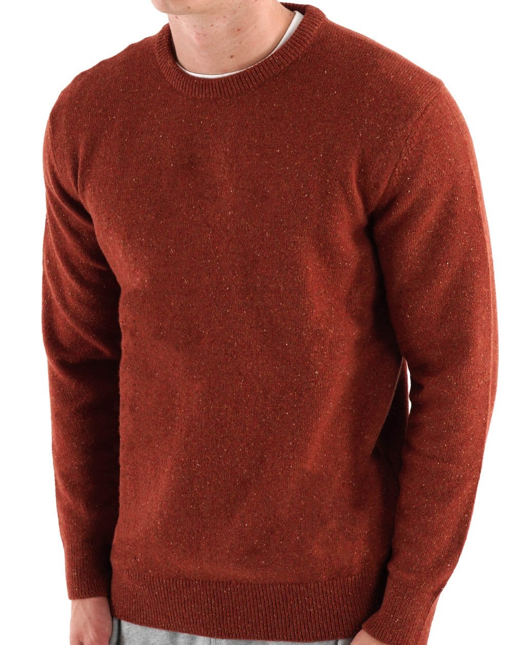 Barbour Tisbury Crew Sweater Brick