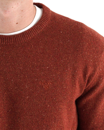 Barbour Tisbury Crew Sweater Brick