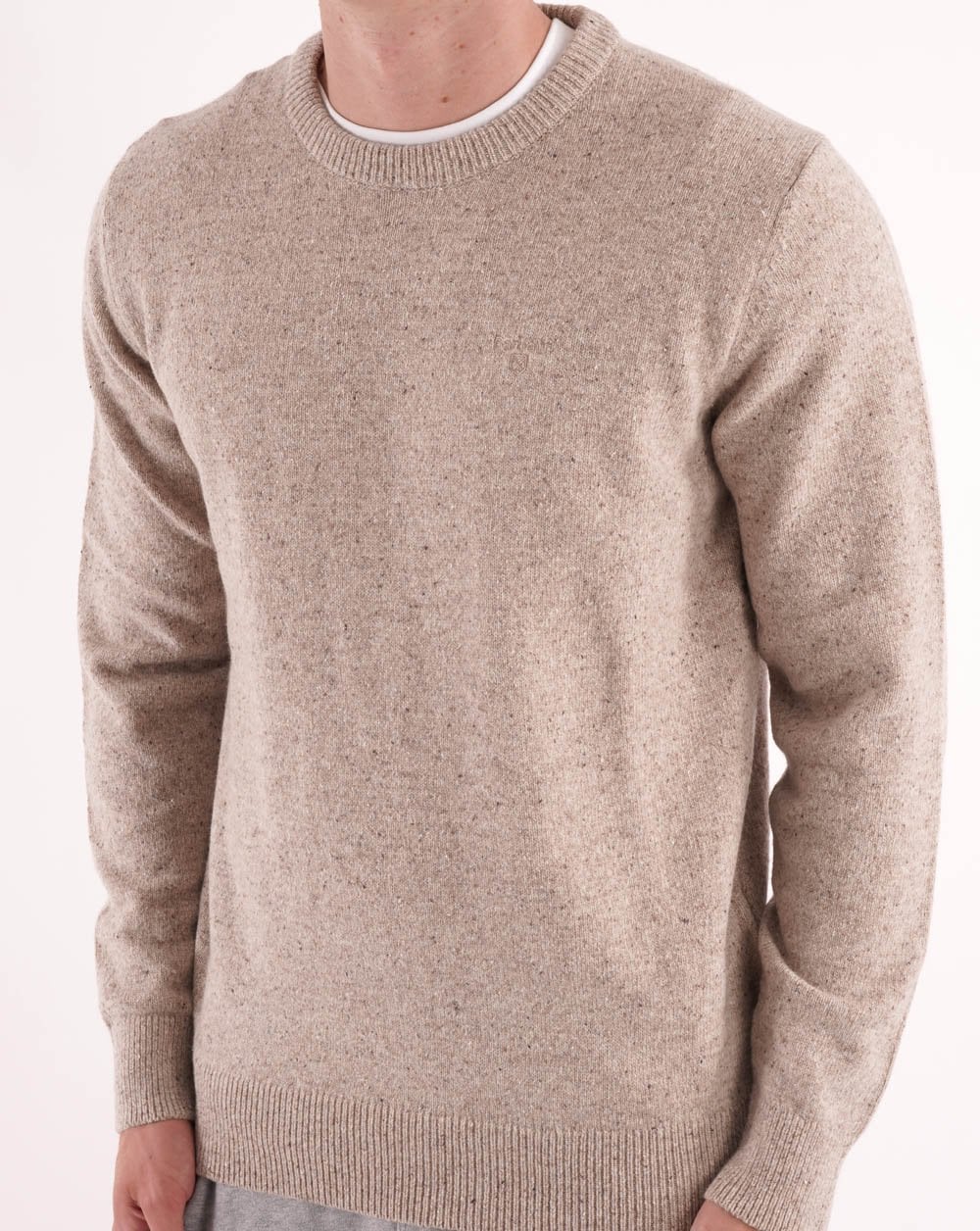 Barbour Tisbury Crew Sweater Stone