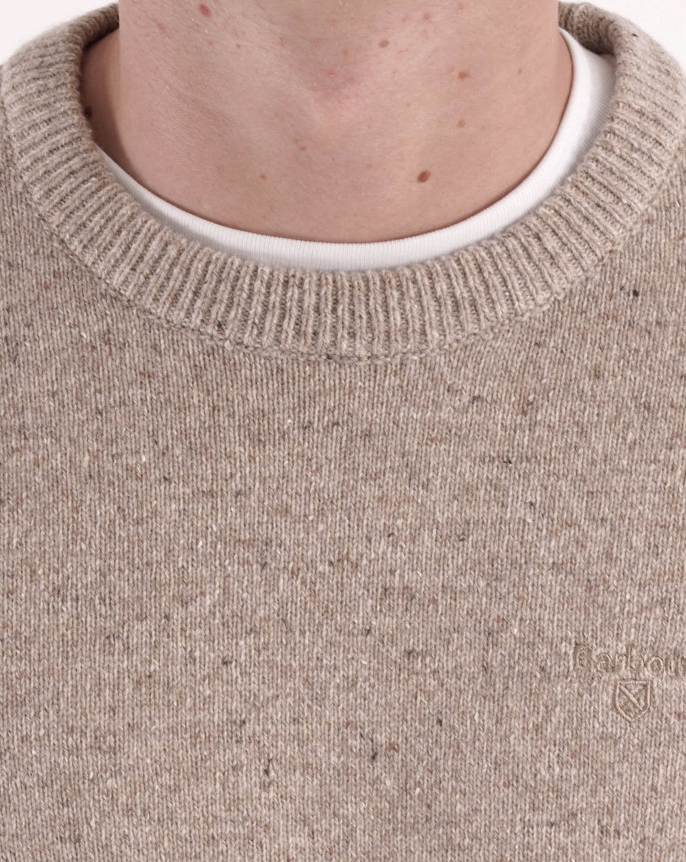 Barbour Tisbury Crew Sweater Stone