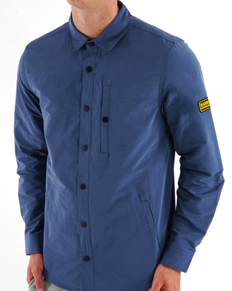 Barbour International Link Overshirt Slate Blue
