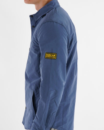 Barbour International Link Overshirt Slate Blue