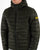 Barbour International Racer Ouston Hooded Quilted Jacket Sage