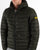 Barbour International Racer Ouston Hooded Quilted Jacket Sage