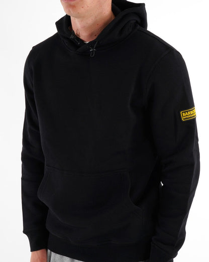 Barbour International Badge Hoodie Black