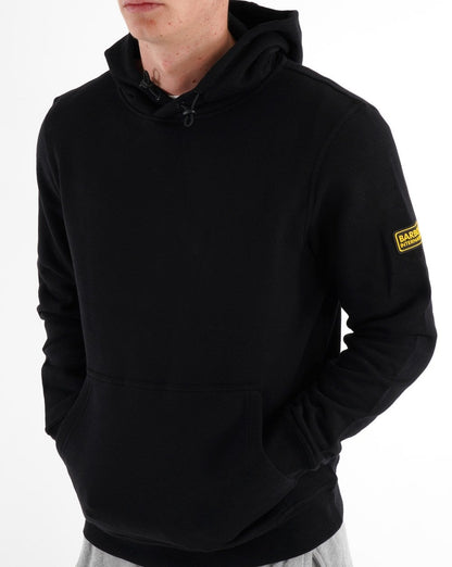Barbour International Badge Hoodie Black