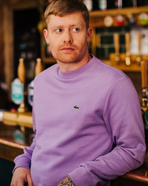 Lacoste Cotton Sweatshirt Purple