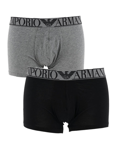 Emporio Armani Twin Pack Boxers Black/Grey