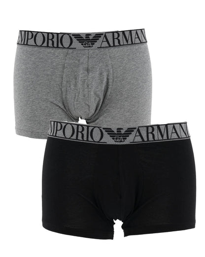 Emporio Armani Twin Pack Boxers Black/Grey